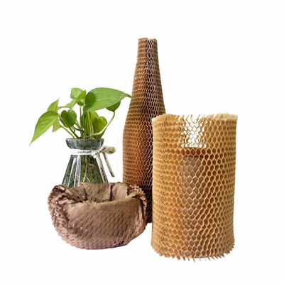 Brown Honeycomb Sleeve Packaging Kraft Paper Cushion Wrap Packaging Recyclable