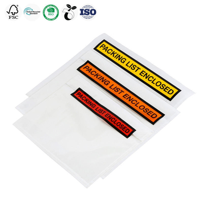 Eco Friendly Packing List Envelope Waterproof Shipping Label Envelopes Clear For Sustainable Packaging