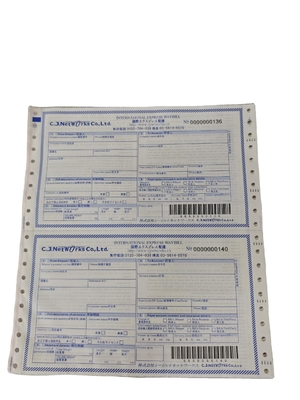 241x280mm Courier Air Waybill Professional Design And Printing Carbonless Invoices