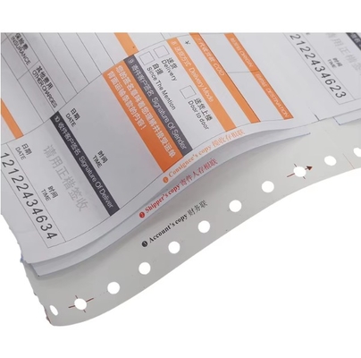 Digital Printing Courier Air Waybill Rectangular Carbonless Copy Paper Customized