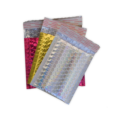 Self Adhesive Bubble Mailing Bag Aluminized Metallic Bubble Mailers Orange