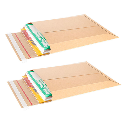 Book Packaging Cardboard Envelope Mailer Rigid Custom Printed Cardboard Envelopes