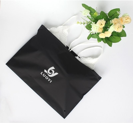 Biodegradable CPE Zipper Bag Recyclable Clothing Packaging Bags With Logo