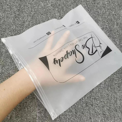 Thickened Custom Frosted Zipper Bag Recyclable Clothing Packaging Bags Waterproof