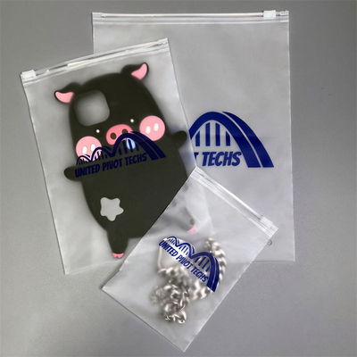 Flexible CPE Zipper Bag Dustproof Clothing Packaging Bags For Shipping