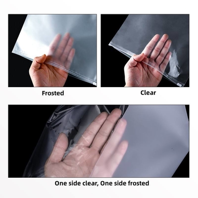 Flexible CPE Zipper Bag Dustproof Clothing Packaging Bags For Shipping