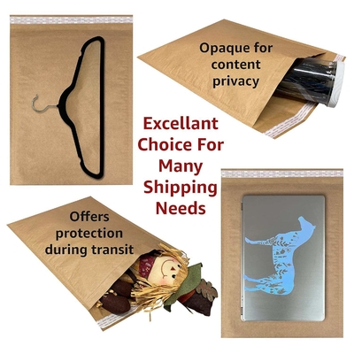 Custom Logo Printed Padded Mailer Envelopes Compostable Padded Kraft Mailer Eco Friendly