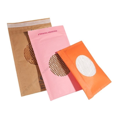 Honeycomb Structure Paper Padded Mailer Recyclable Custom Padded Envelopes Shockproof