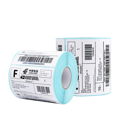 Full Color Printing Thermal Label For Barcode With Perferation Line Transfer Thermal Label