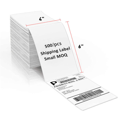 Versatile Size Thermal Adhesive Labels Waterproof Direct Thermal Roll Labels Scratch Resistant