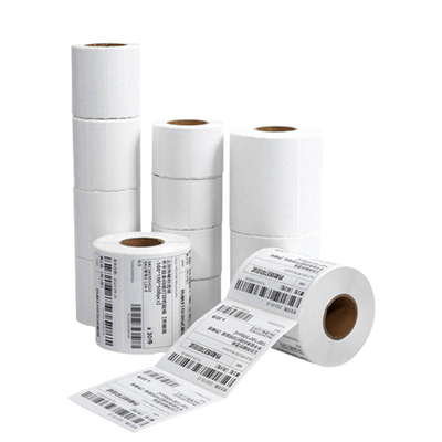 Versatile Size Thermal Adhesive Labels Waterproof Direct Thermal Roll Labels Scratch Resistant