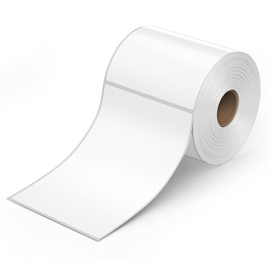 Custom Sizes Direct Thermal Label Rolls White Thermal Sticker Labels For High Moisture Environments