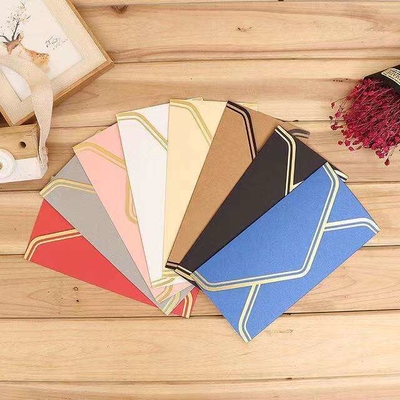 Business Kraft Paper Envelope Hot Stamping Greeting Card Envelopes Western Style