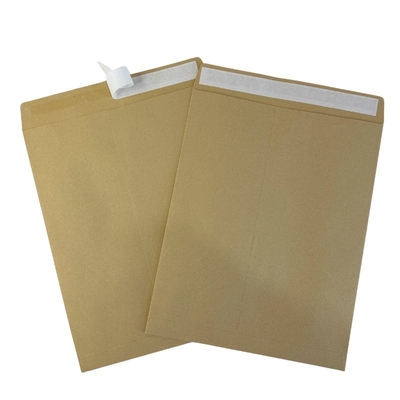 Customized Brown Kraft Paper Envelopes C6 A5 A4 Self Adhesive Envelopes