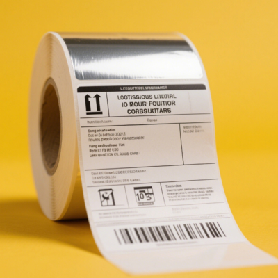 Tamper Proof Thermal Adhesive Labels Voidable Thermal Paper Stickers Custom Text