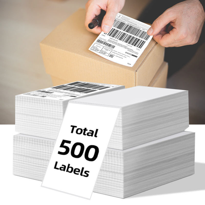 Low Tack Thermal Sticker Rolls Reusable Direct Thermal Roll Labels Custom Sizes