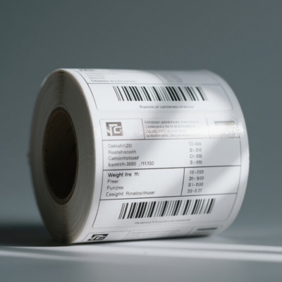Multi Layer Thermal Adhesive Labels Peel And Reveal Thermal Label Rolls Custom Information