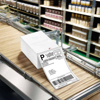 Multi Layer Thermal Adhesive Labels Peel And Reveal Thermal Label Rolls Custom Information