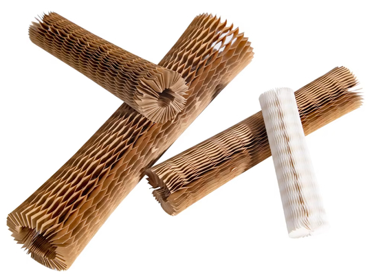 Custom Honeycomb Sleeves Recyclable Honeycomb Cushioning Wrap Flexible For Glass