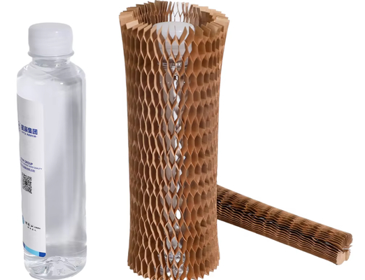 Custom Honeycomb Sleeves Recyclable Honeycomb Cushioning Wrap Flexible For Glass