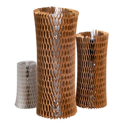 Custom Honeycomb Sleeves Recyclable Honeycomb Cushioning Wrap Flexible For Glass