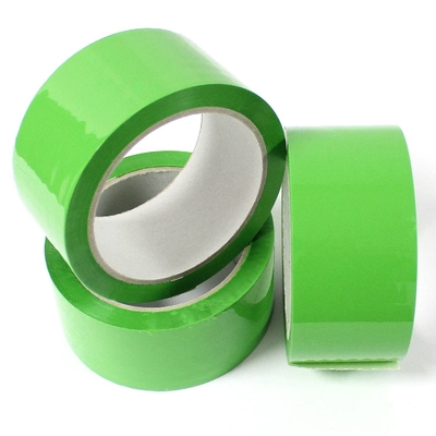 Colored Packing Bopp Packing Tape  2" X 60 Yards 2.8 Mil Thickness Green Custom Waterproof