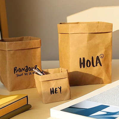 Brown Custom Paper Mailing Bags Biodegradable Shopping Paper Bags Recyclable