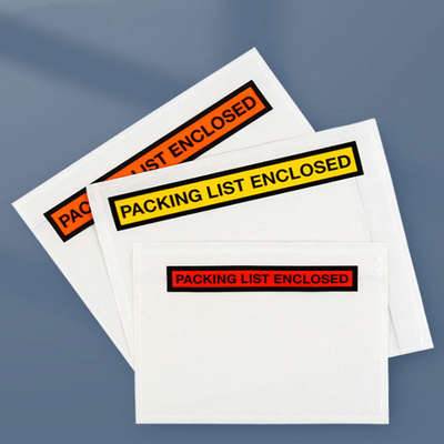Moisture Proof Packing List Envelope Dustproof Packing Slip Envelope Pouches Customized