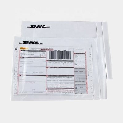 Recyclable Packing List Envelopes Eco Friendly Packing Slip Pouches With Self Adhesive Barcode