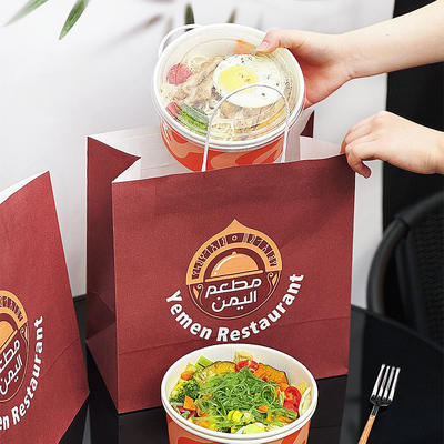 Custom Brown Kraft Paper Bag with Side Gusset Pouch Production Time 12-15 Days