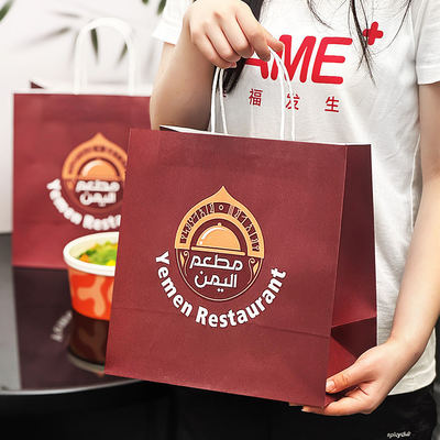 Eco-Friendly Kraft Paper Bag for Shopping and Packaging Waterproof Multiple Extrusion Processing Type