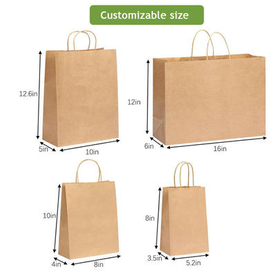 Versatile and Durable Recyclable Kraft Paper Bag for Clothing Storage