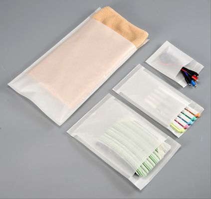 Custom OEM Glassine Paper Bags Semi-Transparent Gravure Printing Biodegradable Recyclable Specialty Packaging Bag for Clothing