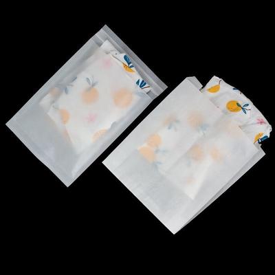White Small Glassine Wax Greaseproof Food Paper Bags for Fast Food Packaging