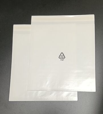 Three-Side Seal White Glassine Paper Bags With Recyclable Logo Eco-Friendly Food-Grade Packaging For Dry Foods And Crafts