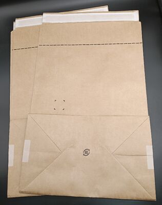 Self-Adhesive Brown Kraft Paper Square-Bottom Bags Eco-Friendly Recyclable Packaging for Gifts Documents Crafts
