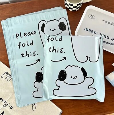 Cute Puppy Print Poly Mailer Bags Self Sealing Waterproof for Boutique Small Business