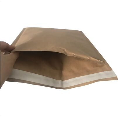 Environmentally 100% Recyclable Paper Padded Mailers Cushion Shockproof Kraft Paper Padded Bags Paper Packaging