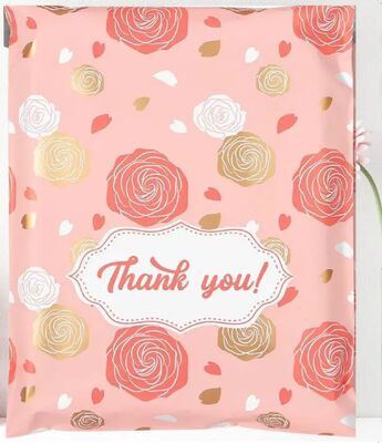 Custom Valentine Floral Poly Mailers Shipping Bags Waterproof Mailing Bag for Packaging