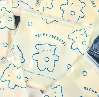 再封可能な防水CPEジッパーバッグ 化粧品 電子アクセサリー用包装プラスチック収納ポーチ