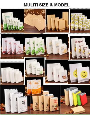 60g Glassine Paper Bag Transparent Lightweight Packaging Ideal for Food Bakery and Confectionery Packaging Applications