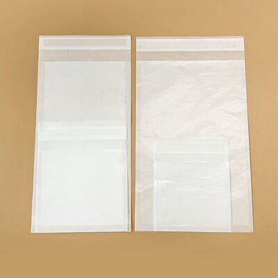 Custom Eco-friendly Durable Compostable Glassine Paper Bags Waterproof Envelopes