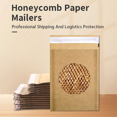 100 Per Pack Eco Friendly Mailer Brown Natural Kraft Recyclable Mail Bags Suitable For Eco Conscious Shipping Operations