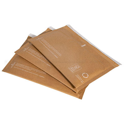 Self-sealing Adhesive Strip Paper Padded Mailer Brown Natural Kraft Water-resistant Exterior Packaging for Shipping and Mailing