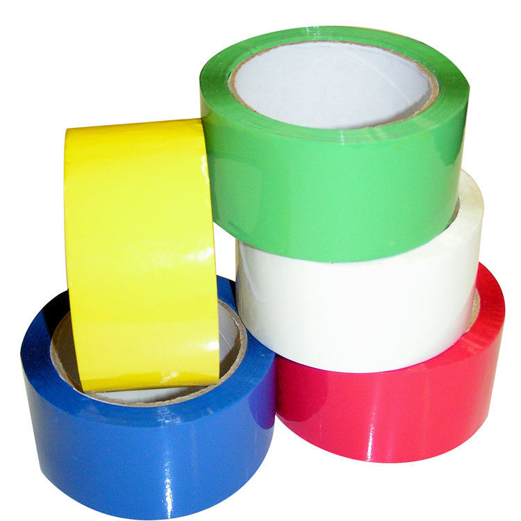 Colored Packing Bopp Packing Tape  2" X 60 Yards 2.8 Mil Thickness Green Custom Waterproof