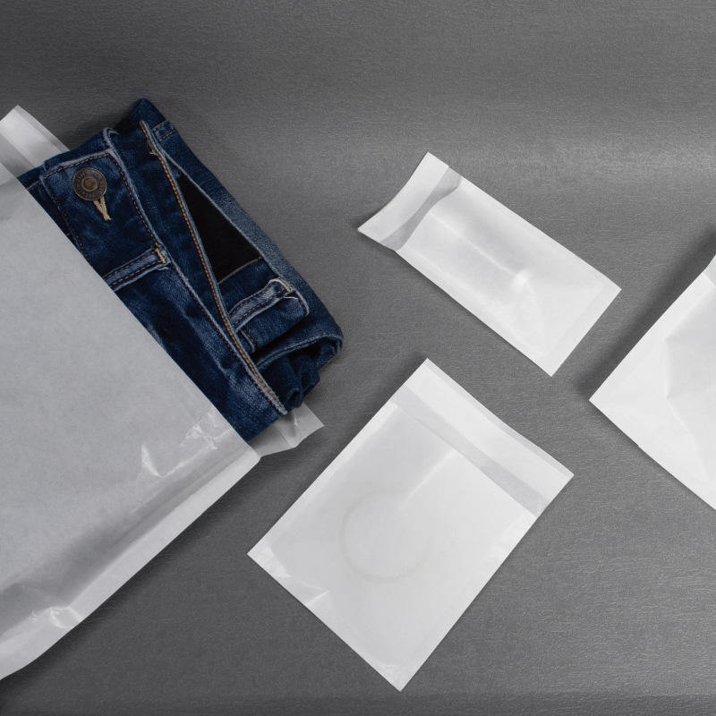 100%biodegradable Eco Friendly Glassine Paper Bags Used for Clothing Electronic Products Packaging
