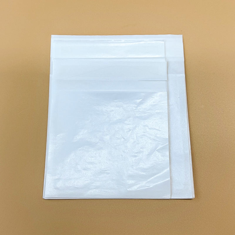 Custom OEM Glassine Paper Bags Semi-Transparent Gravure Printing Biodegradable Recyclable Specialty Packaging Bag for Clothing