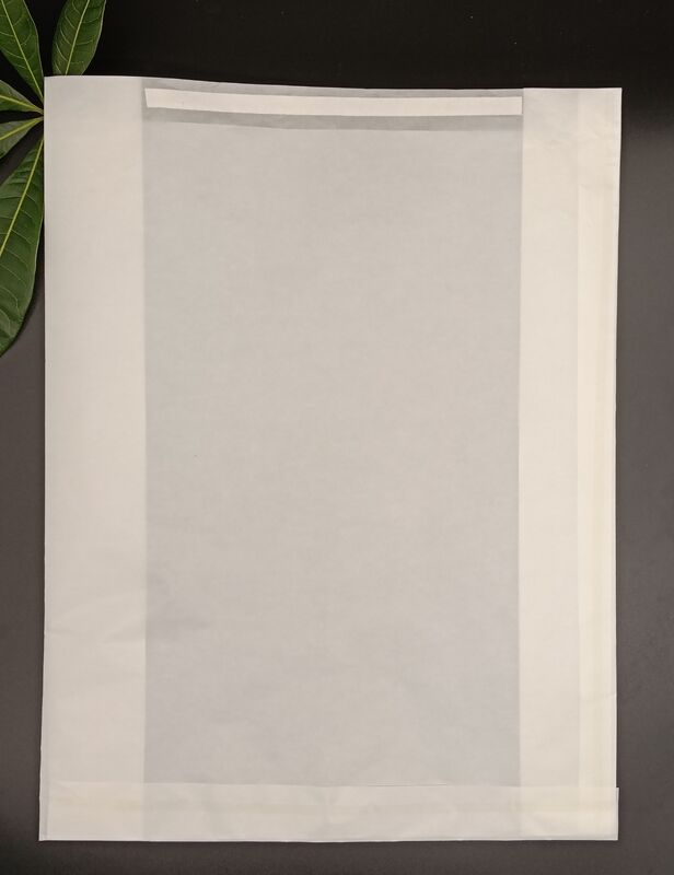 Sharp-Bottom White Glassine Paper Bags Eco-Friendly Greaseproof  Packaging For Dry Foods And Crafts