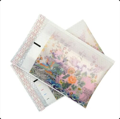 Decorative Floral Bird Pattern Waterproof Self-Sealing Bubble Mailing Bag For Packaging