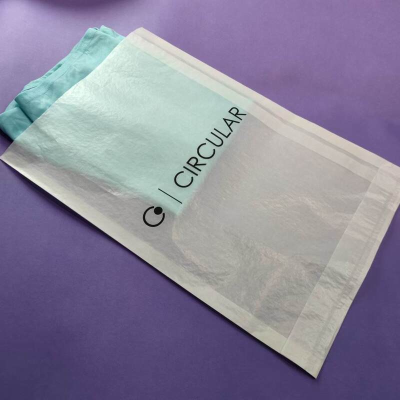 Custom Biodegradable Semi Transparent White 40gsm Glassine Waxed Paper Bag